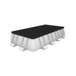 Бассейн каркасный Bestway Power Steel 56465, 549×274×122 см, фильтр-насос, лестница, тент, прямоугольный