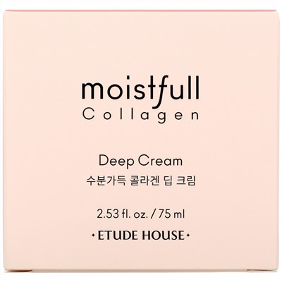 Etude House, увлажняющий коллаген, насыщенный крем, 75 мл (2,53 жидк. унции)