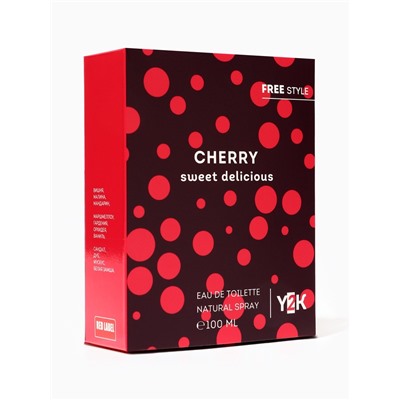 Туалетная вода женская Free Style Cherry Sweet Delicious, 100 мл