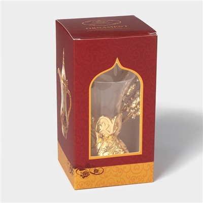 Набор ложек на подставке «Слон», 8×4×16 см, ложки h=13 см, 6 шт., цвет золотой