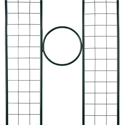 Шпалера «3 кольца», 200×48×1 см, металл, зелёная