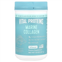 Vital Proteins, морской коллаген, без добавок, 221 г (7,8 унции)
