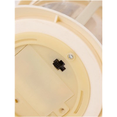 Светодиодная свеча в подсвечнике RISALUX «Свечи в звездах», LED-ночник, 1.5 Вт, 3×ААА, 12×12×23 см