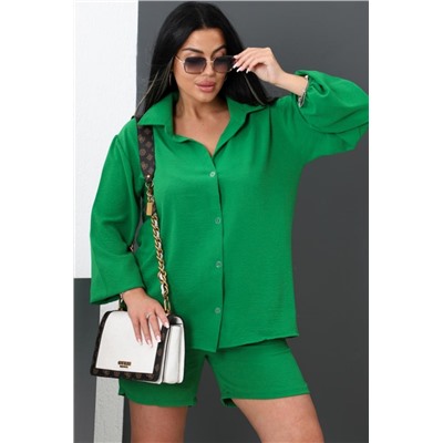 Комплект 52287 (шорты _ рубашка) (Зеленый)