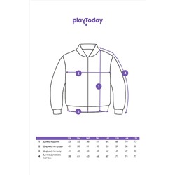 Куртка текстильная с полиуретановым покрытием для девочек (ветровка) PLAYTODAY, 1231513