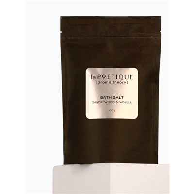 Соль для ванны, 300 г, аромат сандала и ванили, LA POETIQUE