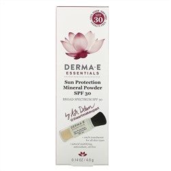 Derma E, Essentials, солнцезащитная минеральная пудра, SPF 30, 4,0 г (0,14 унции)