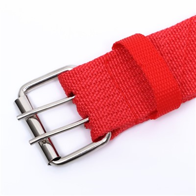 Ошейник четырехслойный светоотражающий с вертлюгом, 65×4 см, красный