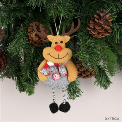 Новогоднее украшение Олень 19 см / B-C208 /уп 100/