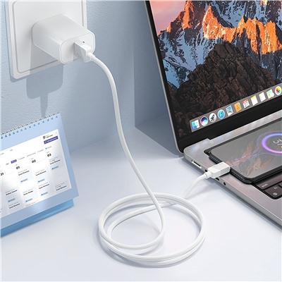 Кабель USB - micro USB Borofone BX107 (повр.уп) 12W 100см 2,4A  (white)