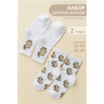 Носки детские Капибара бой (комплект 2 пары)