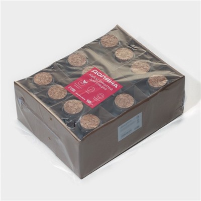 Набор стеклянных баночек для сыпучих продуктов с пробковой крышкой Доляна «Парфе. Сердце», 150 мл, 8×4×9.5 см, 12 шт.