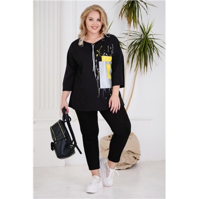 Футболка 4443 (Черный)