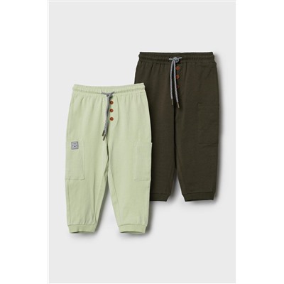 Брюки детские трикотажные для мальчиков, 2 пары в комплекте PLAYTODAY, 1243861