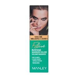 MANLEY Тушь для ресниц "Объем миллиона ресниц Feline Взгляд кошки", для объема и разделения
