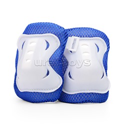 Комплект детской защиты для катания (цвет бело/синий)