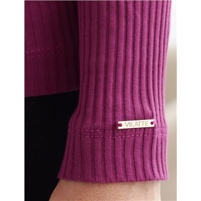 Джемпер из трикотажа в широкий рубчик