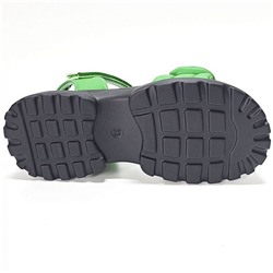 23-565F зел Босоножки для девочек (33-38)/12