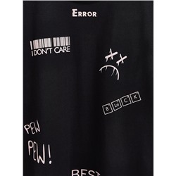 Джемпер женский CONTE Oversize-футболка с разрезами по бокам «Error» LD 1678