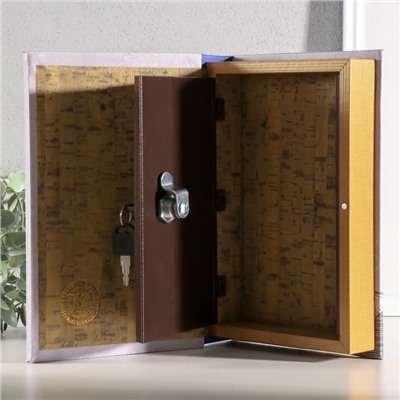 Шкатулка книга - сейф «Греческая скульптура», дерево, искусственная кожа, зеркало, 24×16×5 см