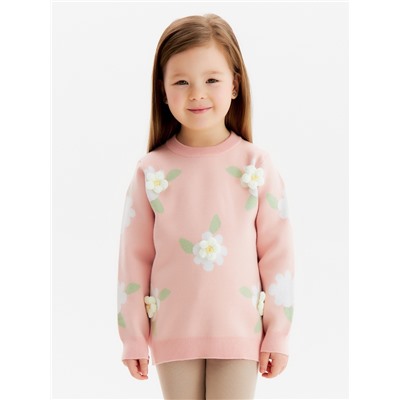 Джемпер детский KAFTAN «Ромашки», размер 30 (98-104 см), розовый