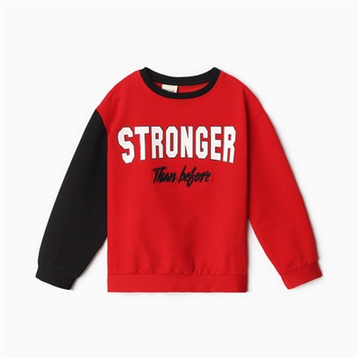 Джемпер для мальчика MINAKU: Exclusive print, красный, рост 116 см