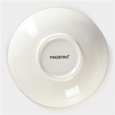 Салатник Magistro «Церера», 400 мл, d=16.5 см, фарфор, белый