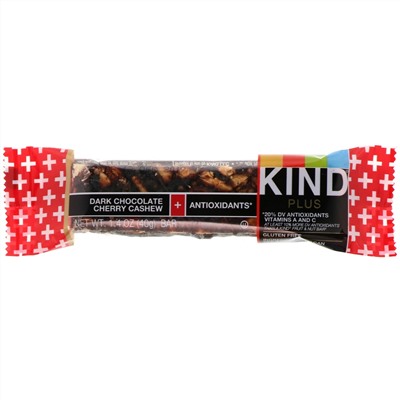 KIND Bars, Kind Plus Dark Chocolate Cherry Cashew + Antioxidants, 12 bars 1.4oz (40g) each