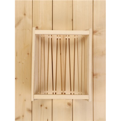 Абажур для бани и сауны «Треугольники», липа, 31×26.5×13 см, настенный, угловой, «Добропаровъ»