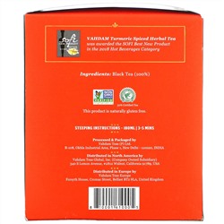 Vahdam Teas, магараджа, черный чай для завтрака, 15 чайных пакетиков, 30 г (1,06 унции)