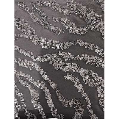 Нарядная футболка с принтом фольгой из премиального хлопка с эластаном