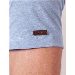 Футболка полуприлегающего кроя с принтом из премиального хлопка