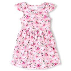 Платье для девочки «Зайки», розовое, рост 116-122 см