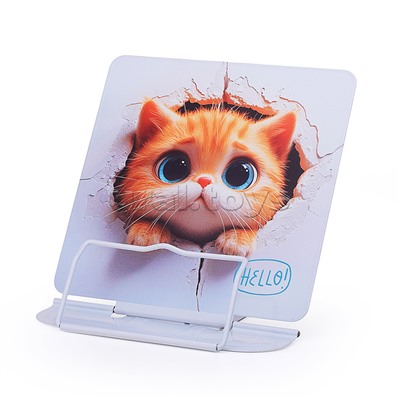 Подставка для книг "Cat" 22.7*16.5см, металл, 1 дизайн, ОПП- упаковка