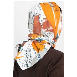 Косынка с подворотом (оранжевая пастель) КП26-23М