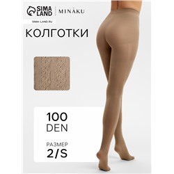 Женские колготки MINAKU 100 ден, бежевые, размер 2/S