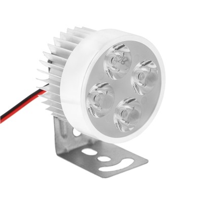 Фара светодиодная для мототехники, 4 LED, IP65, 4.5 Вт, направленный свет