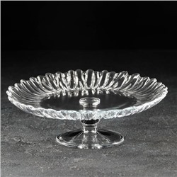 Блюдо на ножке стеклянное Aurora, d=20.5 см