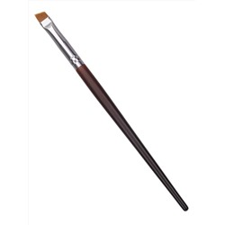 Kristaller Кисть для бровей и макияжа глаз, скошенная, дерево, нейлон, коричневый, 16 см 27863