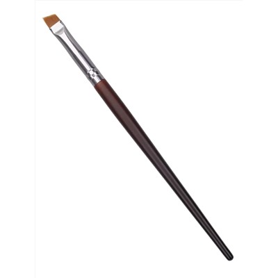Kristaller Кисть для бровей и макияжа глаз, скошенная, дерево, нейлон, коричневый, 16 см 27863