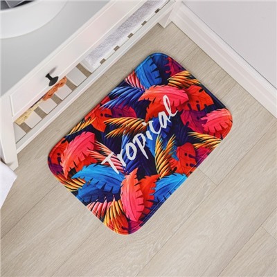 Коврик для ванной и туалета Доляна Tropical, 40×60 см