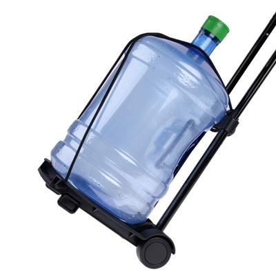 Тележка складная, для покупок и багажа, нагрузка до 30 кг, телескопическая ручка, пластик, 250×330×445(960) мм