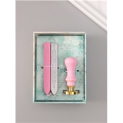 Подарочный набор для сургучной печати «Лапка котика», печать, ручка, сургуч, 12.5×10×3.6 см