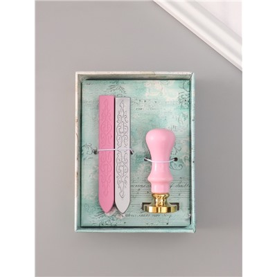 Подарочный набор для сургучной печати «Лапка котика», печать, ручка, сургуч, 12.5×10×3.6 см