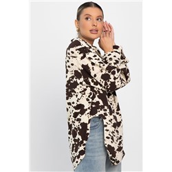 Блуза Тайна очарования (бело-коричневая) Б14432-5М