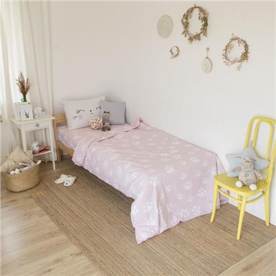 Постельное бельё 1.5-спальное «Этель» Pink cat, бязь