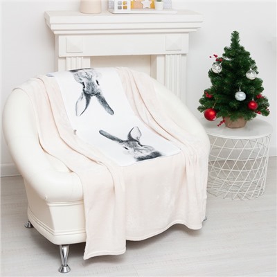 Набор «Этель» Rabbit: подушка 40×40±3 см, плед 100×150 см