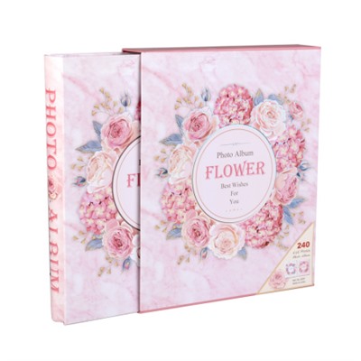 Фотоальбом 240 фото 10х15 Цветы / 9297 /уп 16/ 30 листов