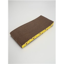 Когтеточка-лежанка «Пижон» Волна из гофрокартона с кошачьей мятой, 44.5×21×4 см