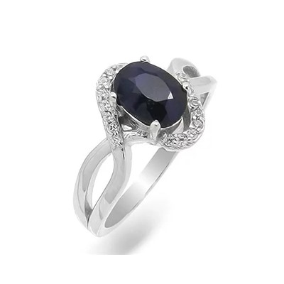 Кольцо из серебра сапфир, SL-RIC39